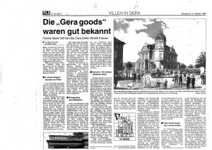 Villa Zeitungsbericht